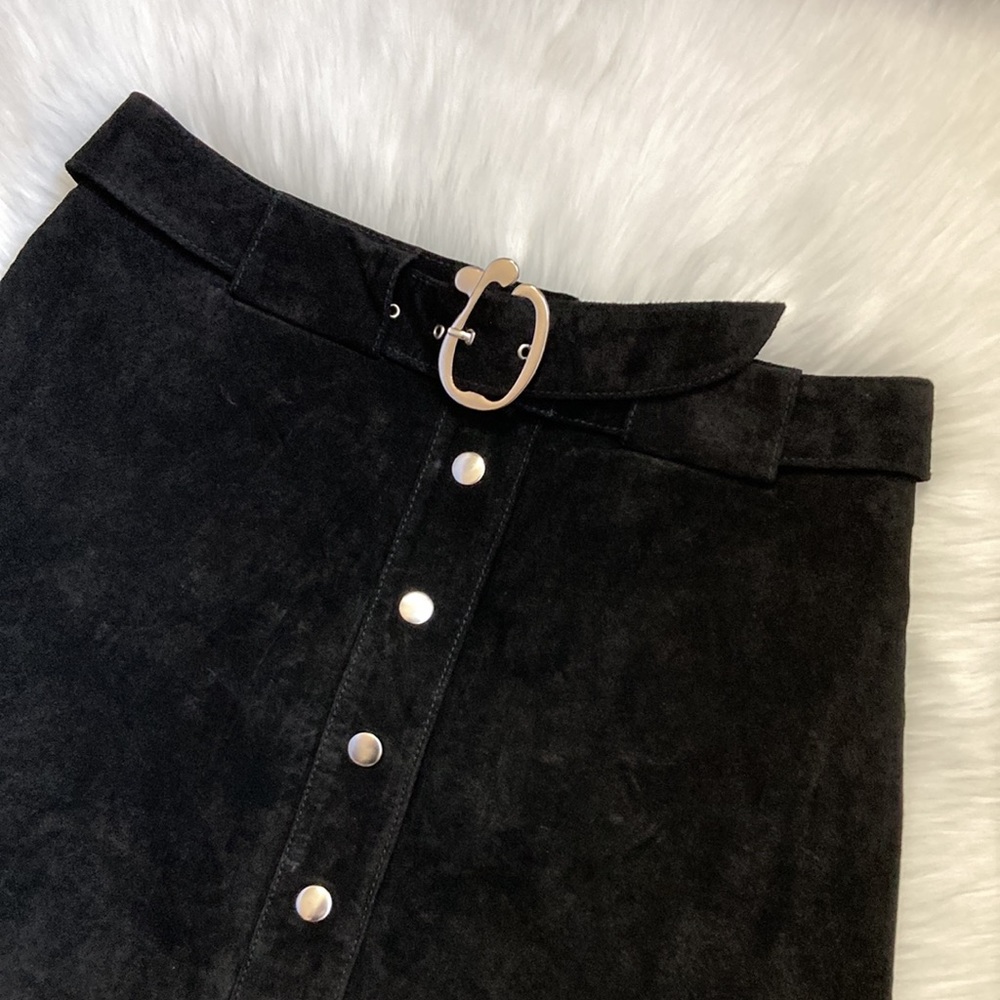 Zara Black Suede skirt - Picture 3 of 6
